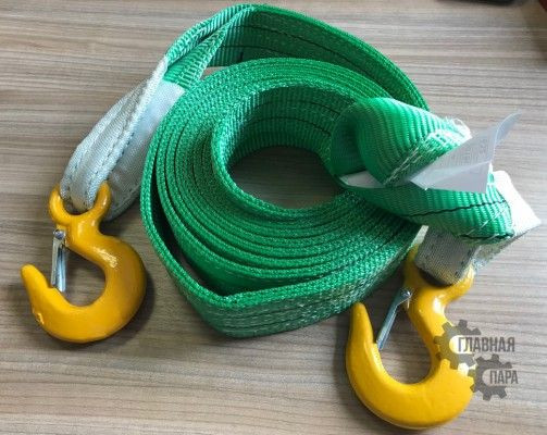 Буксировочная стропа до 10т 4,7 метра (крюк-крюк) — 1